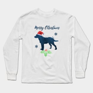 Merry Christmas Chesapeake Bay Retriever Art Long Sleeve T-Shirt